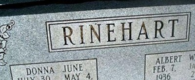 Albert Wayne Rinehart Albert Wayne Rinehart