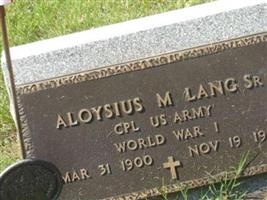 Aloysius M. Lang, Sr