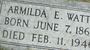 Armilda E Watts Armilda E Watts