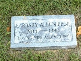 Barbary Allen Peck