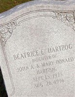 Beatrice E. Hartzog Beatrice E. Hartzog