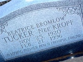 Beatrice Kropf Tucker Bromlow