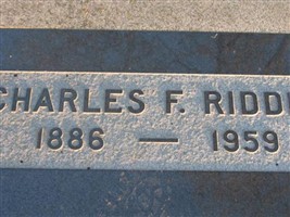 Charles F. Riddle
