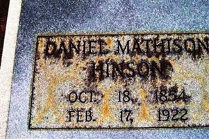 Daniel Mathison Hinson Daniel Mathison Hinson