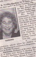 Della M Needles Harding