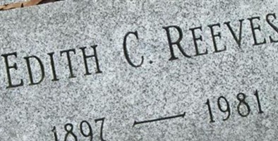 Edith C Reeves Edith C Reeves