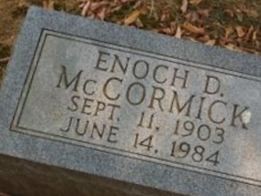 Enoch D McCormick Enoch D McCormick