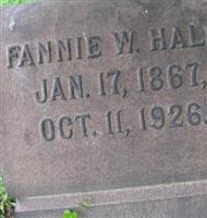 Fannie W Hall