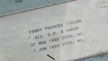 Fanny Frances Fields Fanny Frances Fields