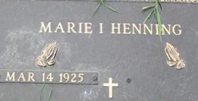 Marie I Henning