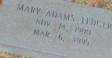 Mary Adams Ledger