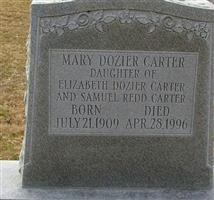 Mary Dozier Carter