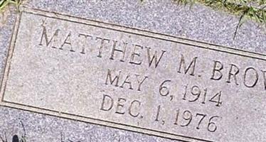 Matthew M Brown