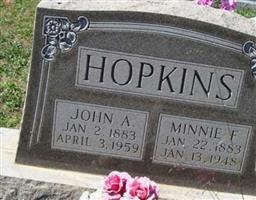 Minnie F Whisler Hopkins
