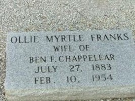 Ollie Myrtle Franks Chappelear Ollie Myrtle Franks Chappelear