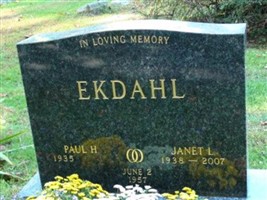 Paul H Ekdahl Paul H Ekdahl