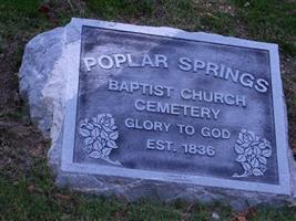 Poplar Springs Baptist Church Cemetery, 897 Poplar