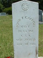 Pvt John Franklin Carroll Pvt John Franklin Carroll