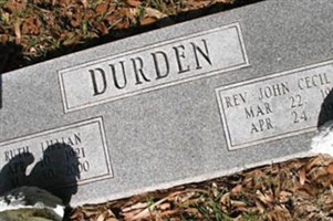 Rev John Cecil Durden, Sr
