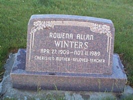 Rowena Allan Winters Rowena Allan Winters