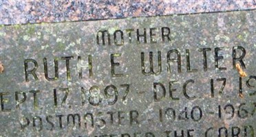Ruth E Walter Ruth E Walter