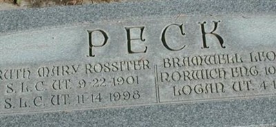 Ruth Mary Rossiter Peck