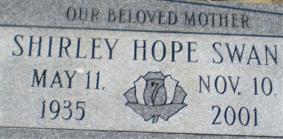 Shirley Hope Swann Shirley Hope Swann
