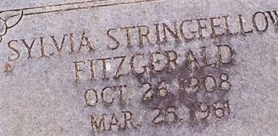 Sylvia Stringfellow Fitzgerald Sylvia Stringfellow Fitzgerald