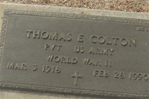 Thomas E Colton Thomas E Colton