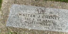 Walter J Cheney
