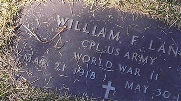 Corp William F. Lang