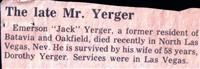 Emerson J Yerger on Sysoon