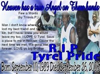 Tyrel Pride on Sysoon
