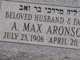 A. Max Aronson A. Max Aronson