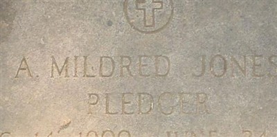A. Mildred Jones Pledger