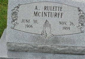 A. Rulette McInturff