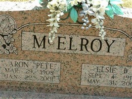Aaron 'Pete' McElroy Aaron 'Pete' McElroy
