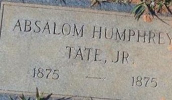 Absalom Humphreys Tate, Jr Absalom Humphreys Tate, Jr