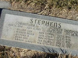 Aceneth Thompson Stephens Aceneth Thompson Stephens