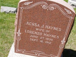 Achsa J Haynes Achsa J Haynes