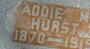 Ada May "Addie" Applegate Hurst Ada May "Addie" Applegate Hurst