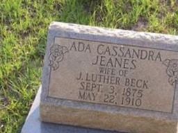 Ada Cassandra Jeanes Beck Ada Cassandra Jeanes Beck