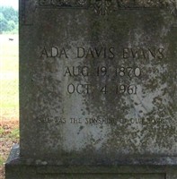 Ada Davis Evans Ada Davis Evans