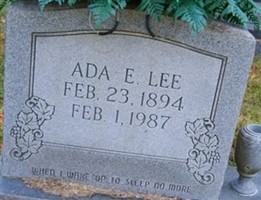 Ada E Winters Lee Ada E Winters Lee