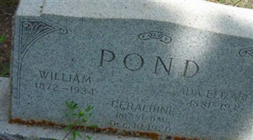 Ada Elizabeth Bennett Pond Ada Elizabeth Bennett Pond
