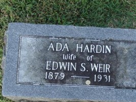 Ada Hardin Weir Ada Hardin Weir