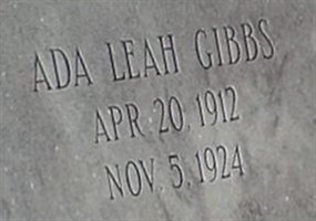 Ada Leah Gibbs Ada Leah Gibbs
