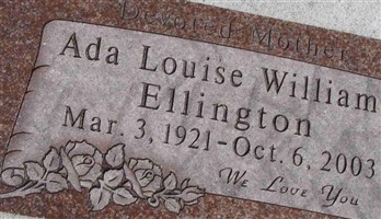 Ada Louise Williams Ellington Ada Louise Williams Ellington