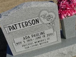 Ada Pauline Patterson Ada Pauline Patterson