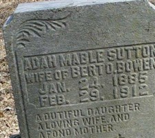 Adah Mabel Sutton Bowen Adah Mabel Sutton Bowen
